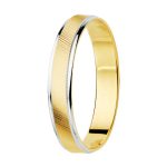 Alianza oro 18k bicolor