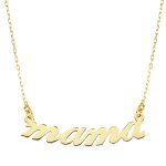 Gargantilla mama en oro 18 kilates