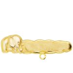 Alfiler Bebé Elefante Nube Oro Amarillo 18K