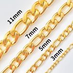 Cadenas chapadas en oro para chico